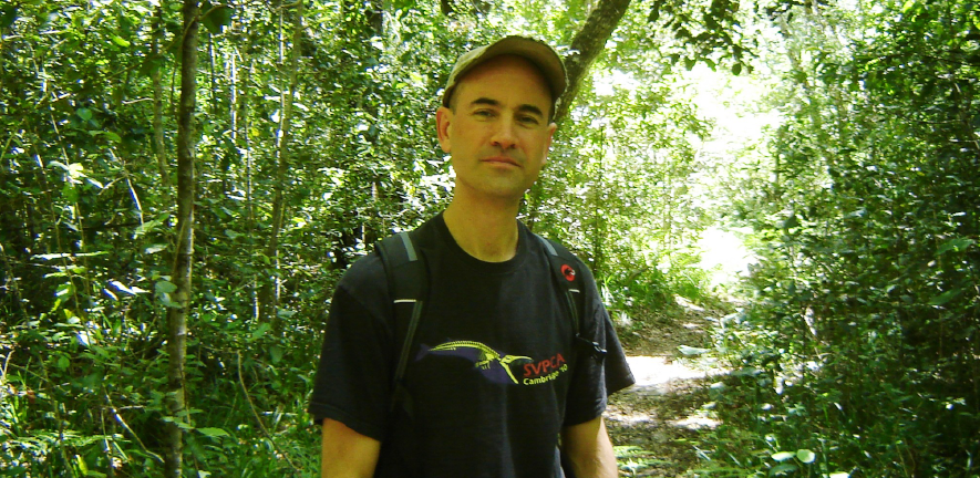 Robert Asher undertaking fieldwork in South Africa (photo by Gary Bronner)