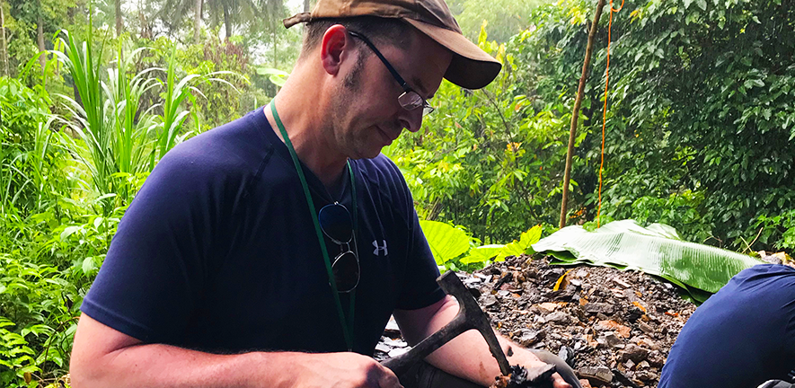 Image of Jason Head doing fieldwork 