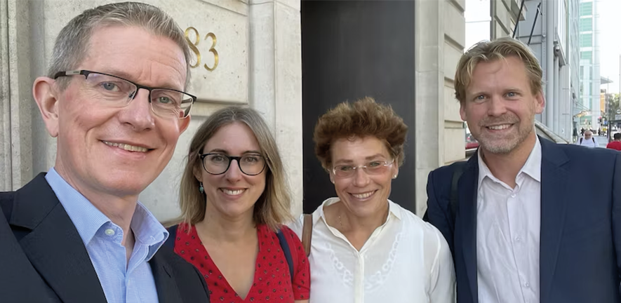 Team of researchers who have been awarded the funding portraits of the researchers who had been awarded the funding