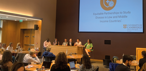 Speakers and attendees at the Equitable Partnerships event