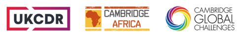 Logos of UKCDR, Cambridge Africa and Cambridge Global Challenges