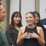 Students from the MPhil in Biological Sciences taking and laughing