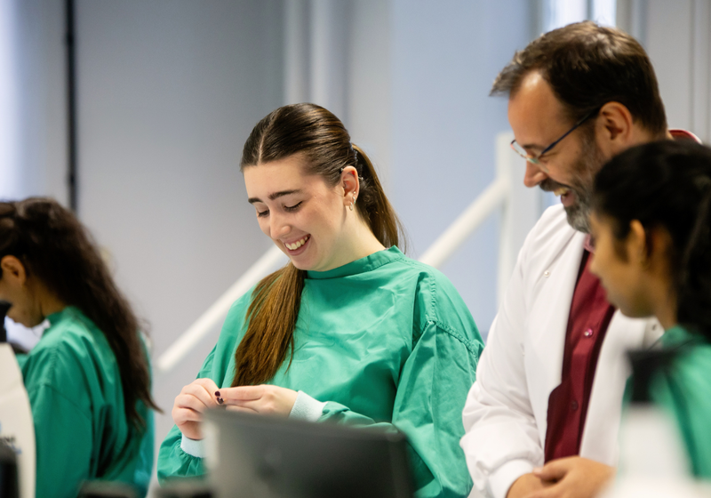 Students in practical