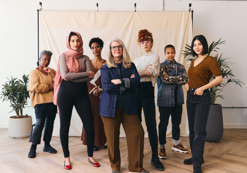group of women standing