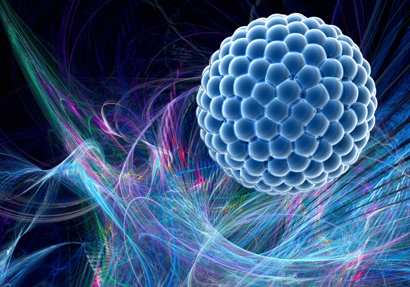 Computer artwork of nanoparticle