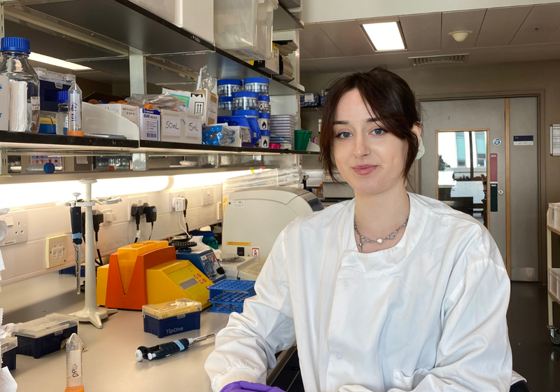 Headshot of Luna Armstrong-Ortega in the lab