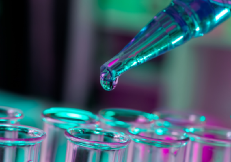Filling glass tubes with buffer using disposable plastic pipette