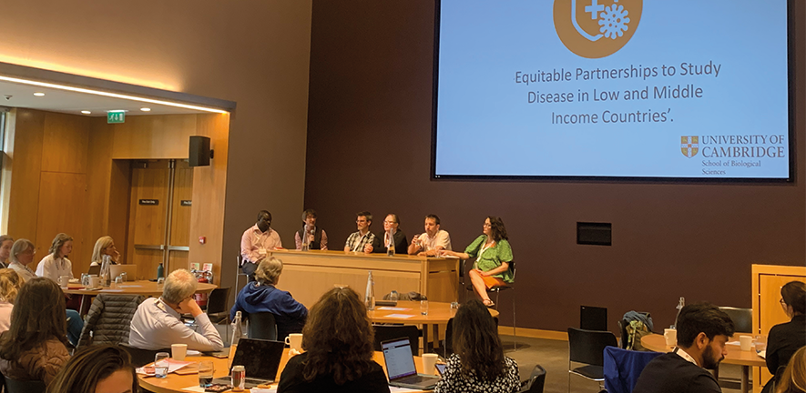 Speakers and attendees at the Equitable Partnerships event